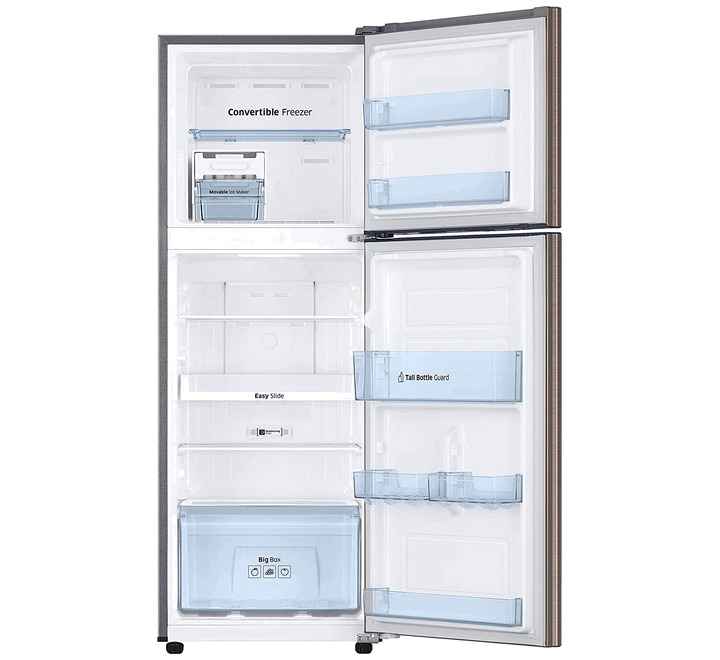 Samsung 253 L 2 Star Inverter Frost-Free Double Door Refrigerator (RT28T3722DX Luxe Brown)